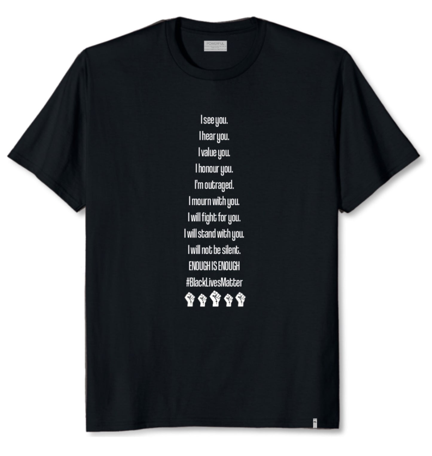 ENOUGH IS ENOUGH BLACK LIVES MATTER | T-SHIRT