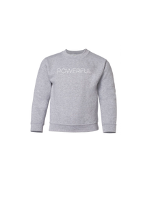 Powerful.Creative Logo Sweatshirt Youth-Grey